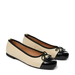 Lucy Ballerinasko, Beige/Black Patent, 37