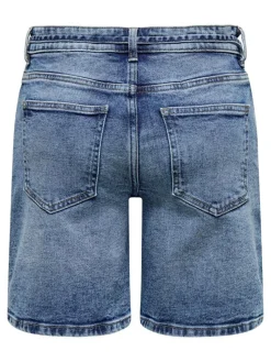 Lullu Tie Shorts, Dark Blue Denim, S