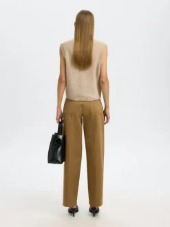 Lulu Button Vest, Birch, M