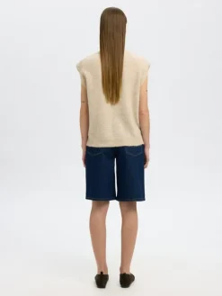 Lulu Knit Vest, Birch, L