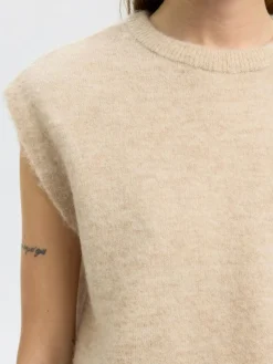 Lulu Knit Vest, Birch, L