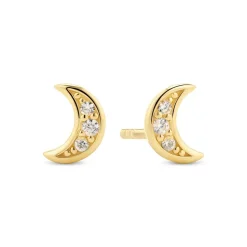 Luna Øreringe, Gold Plated