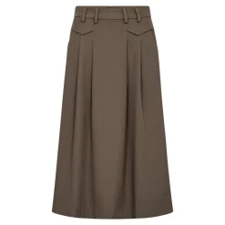 LunaCC Pocket Pleat Nederdel, Walnut, S