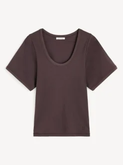 Lunai T-shirt, Coffee Brown, M