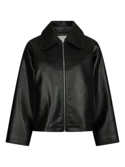 Lunara Collar Stitch Jakke, Black, 36