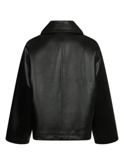 Lunara Collar Stitch Jakke, Black, 36