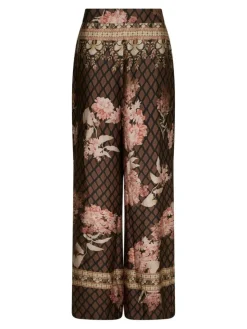 Lunet Botanical Border Bukser, Black, 38