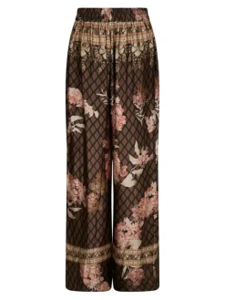 Lunet Botanical Border Bukser, Black, 38