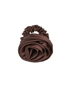 Luster Rosea Scrunchie, Brown Tortoise Shell