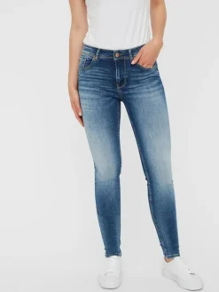 Lux Slim Jeans, Medium Blue Denim, XS/L32