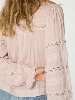 Lyla S Voile Bluse, Dusty Rose, 36