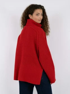 Maggie Knit Striktrøje, Red, 34