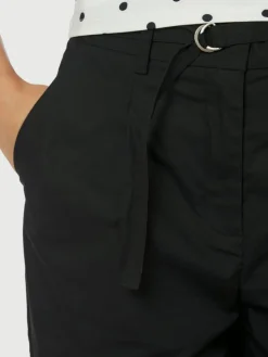 Malba Poplin Bukser, Black, 42