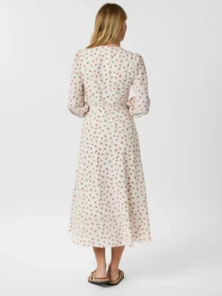 Malinga Simple Flower Kjole, Red, 42