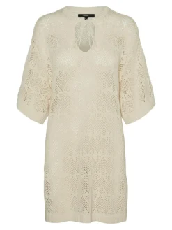 Malta Lang Strikbluse, Birch, XL