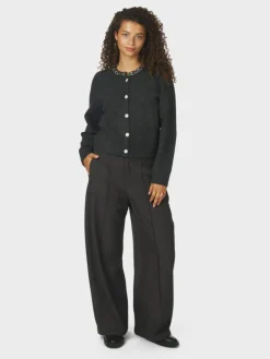 Marie Stone Knit Cardigan, Antracit, 38