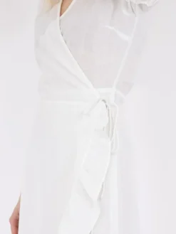 Mariette Linen Kjole, Hvid, 36