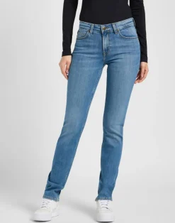 Marion Straight Jeans, Cyber Blue, W28/L31