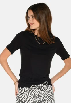 Markhild Kortærmet T-shirt, Black, S