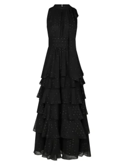 Marli Glitz Kjole, Black, 38