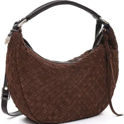 Marlin Braided Skuldertaske, Chocolate