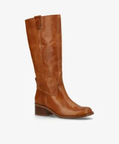 Martina Long Wix Støvler, Cognac, 38