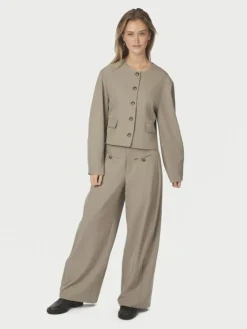 Massie Structure Bukser, Warm Grey, 38