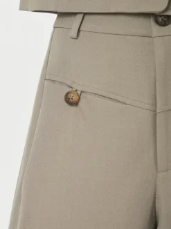 Massie Structure Bukser, Warm Grey, 38