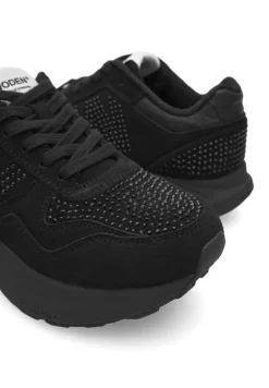 Mathilde Crystal Sneakers, Black, 38