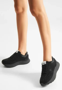 Mathilde Crystal Sneakers, Black, 38