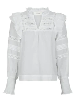 Mauri S Voile Bluse, White, 38