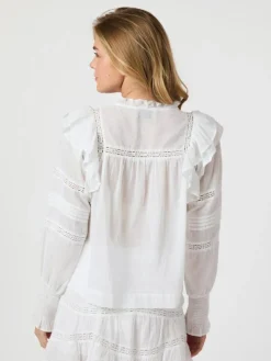 Mauri S Voile Bluse, White, 38