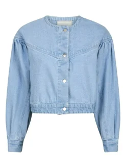Mavis Denim Jakke, Light Blue, 42