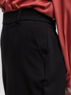 Maya Straight Bukser, Sort, L/L32