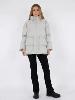 Mayra C Puffer Jakke, Ivory, 38