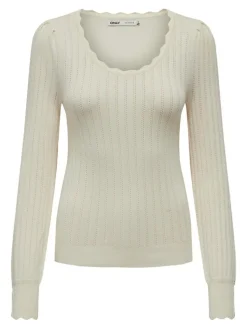 Meddi Langærmet Top, Cloud Dancer, M