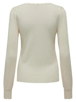 Meddi Langærmet Top, Cloud Dancer, M