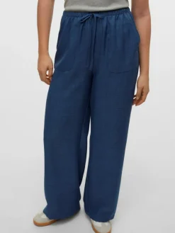 Melaney Loose Bukser, Dark Denim, S