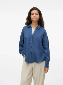 Melaney Queeny Skjorte, Dark Denim, L