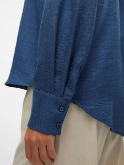 Melaney Queeny Skjorte, Dark Denim, L