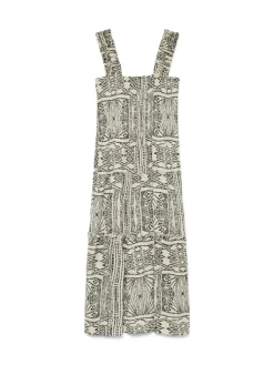 Menny Smock Kjole, Oatmeal, L