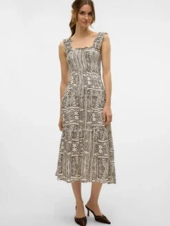 Menny Smock Kjole, Oatmeal, L