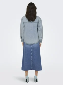 Mercury Denimjakke, Light Blue Denim, L