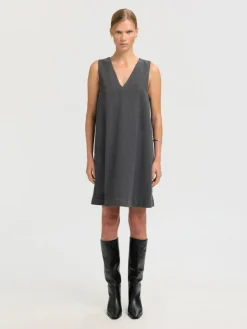 Mercy Kjole, Dark Grey Melange, 42