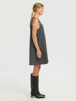 Mercy Kjole, Dark Grey Melange, 42