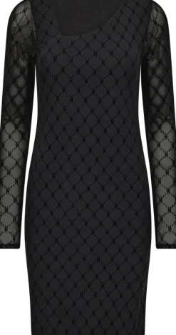 Mesh Kjole, Black, XS