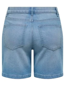 Mia Mom Shorts, Light Blue Denim, S