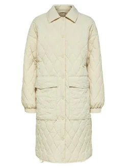 Mia Quiltet Frakke, Sandshell, 40