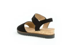 Microvelour Sandaler, Black, 41