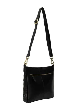 Mika Medium Crossbody, Black